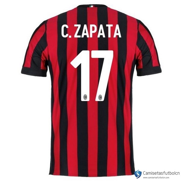 Camiseta Milan Primera equipo C.Zapata 2017-18
